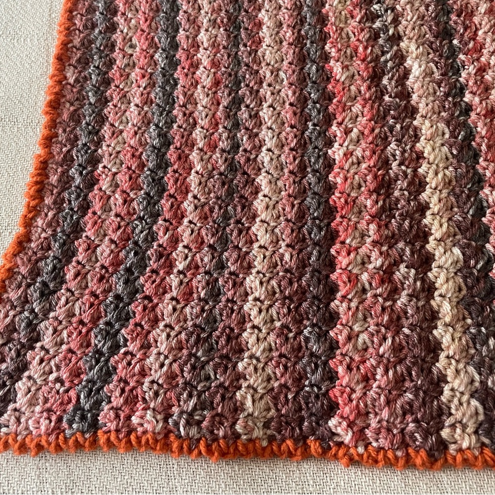 Handcrafted Multicolor Car Seat Baby Crochet Blanket